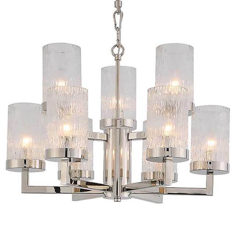 Люстра Kelly Silver Small с Рельефным Стеклом Серебряный Люстра Kelly Silver Small с Рельефным Стеклом Серебряный в Орле | Loft Concept