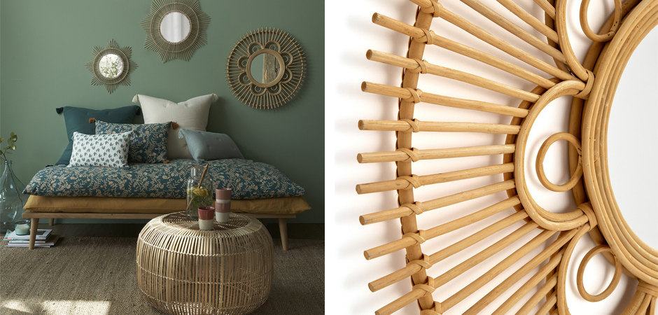 Зеркало Mirror Rattan Round D90 Зеркало Mirror Rattan Round D90 - Loft-Concept в Орле