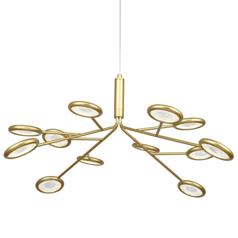 Люстра Gold Bendik Lighting Прозрачный Золотой в Орле | Loft Concept 
