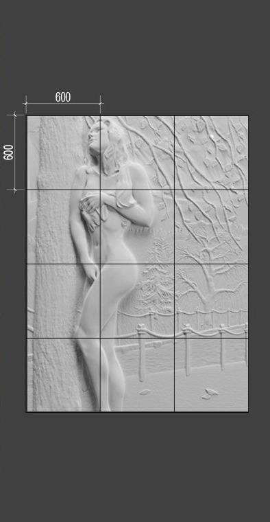 Барельеф NAKED Барельеф NAKED в Орле