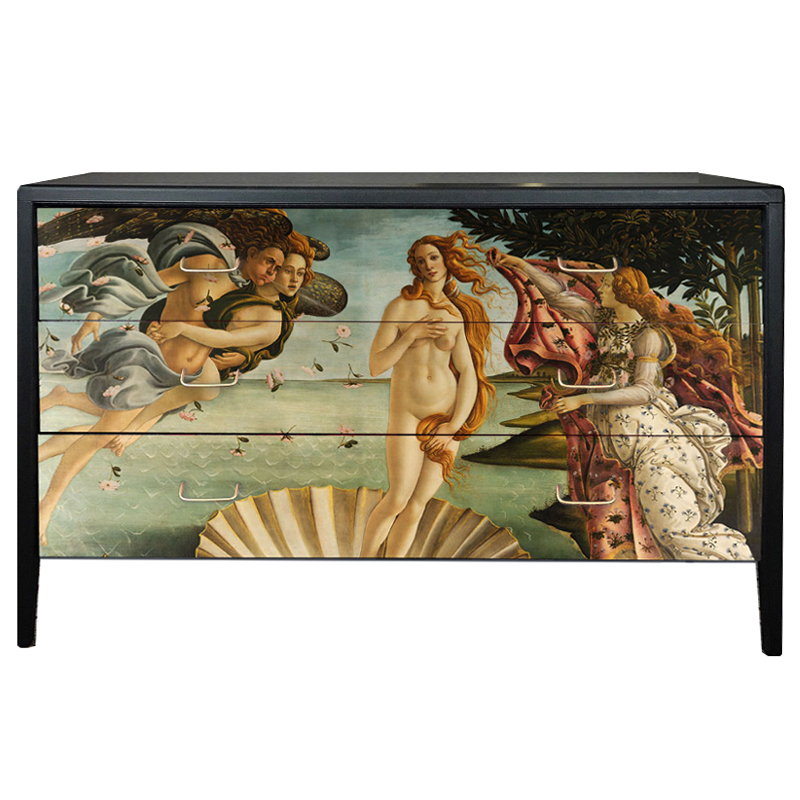 Комод Афродита Chest Of Drawers The Birth Of Venus Черный Бежево-серый Комод Афродита Chest Of Drawers The Birth Of Venus Черный Бежево-серый в Орле | Loft Concept