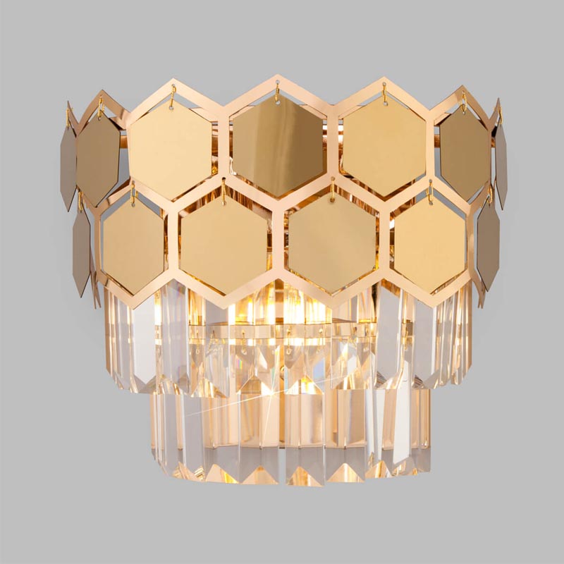 Бра Hanging Hexagon Moira Sconce gold Прозрачный (Transparent) Золотой Бра Hanging Hexagon Moira Sconce gold Прозрачный (Transparent) Золотой в Орле | Loft Concept