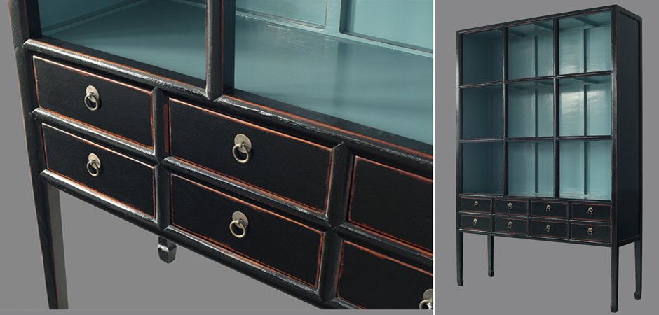 Стеллаж Сhinoise black and blue Стеллаж Сhinoise black and blue - Loft-Concept в Орле