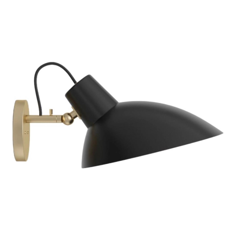 Бра с черным матовым плафоном Retro Light матовое золото Черный Бра с черным матовым плафоном Retro Light матовое золото Черный в Орле | Loft Concept