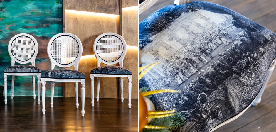 Стул с ротанговой спинкой Palace Gardens Stool - Loft-Concept в Орле