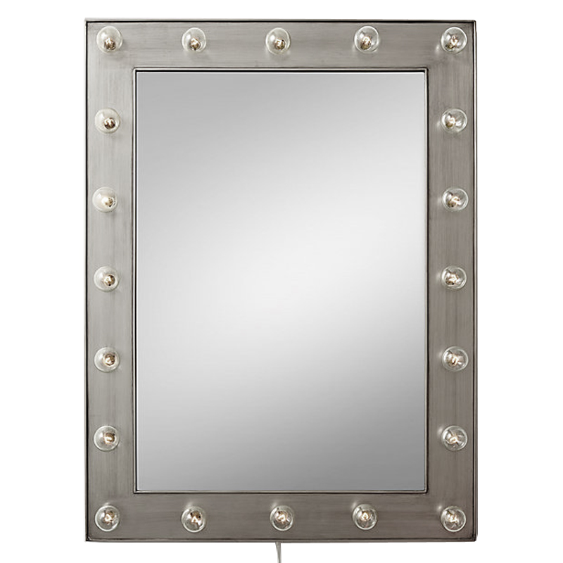 Зеркало с подсветкой Restoration Hardware ILLUMINATED Mirror Pewter Никель Сатин Зеркало с подсветкой Restoration Hardware ILLUMINATED Mirror Pewter Никель Сатин в Орле | Loft Concept