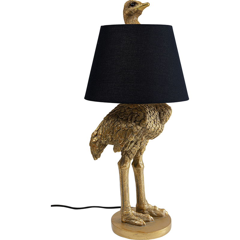 Настольная лампа Golden Ostrich Черный Золотой Настольная лампа Golden Ostrich Черный Золотой в Орле | Loft Concept