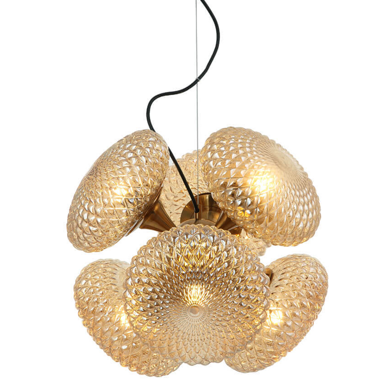 Люстра Glass Solar Balloon bronze 6 Бронза Прозрачный желтый Люстра Glass Solar Balloon bronze 6 Бронза Прозрачный желтый в Орле | Loft Concept
