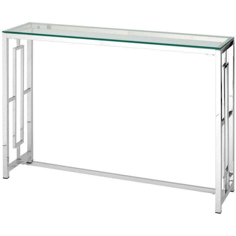 Консоль Milan Tables Silver Серебряный Прозрачное Стекло Консоль Milan Tables Silver Серебряный Прозрачное Стекло в Орле | Loft Concept