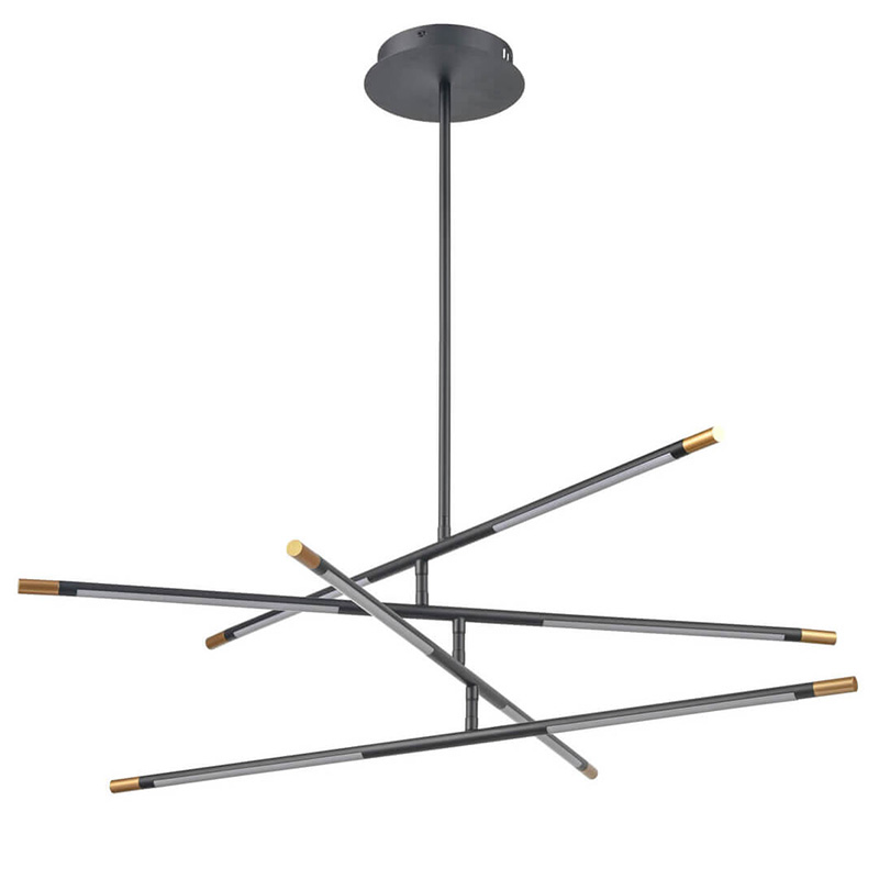 Люстра Drawing Line Gold Black Золотой Черный Люстра Drawing Line Gold Black Золотой Черный в Орле | Loft Concept
