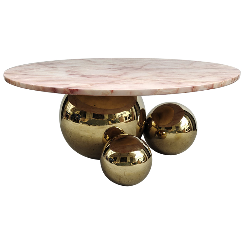 Кофейный стол Ball Metal Gold Coffee Table Золотой Дымчатая Роза Кофейный стол Ball Metal Gold Coffee Table Золотой Дымчатая Роза в Орле | Loft Concept