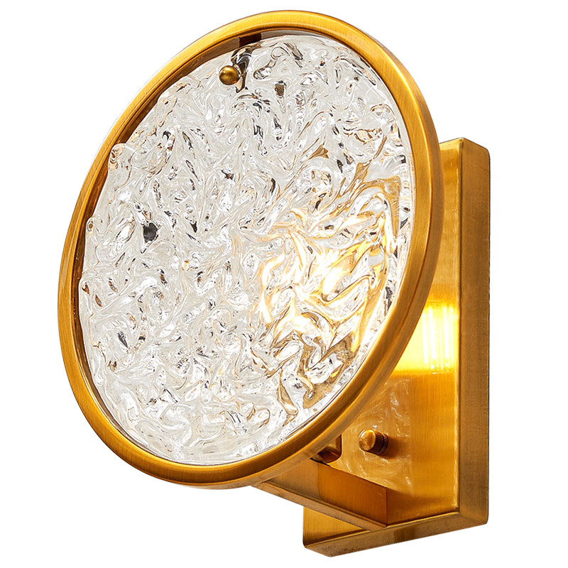 Бра Geraldine Glass Sconce Прозрачное Стекло Латунь Бра Geraldine Glass Sconce Прозрачное Стекло Латунь в Орле | Loft Concept