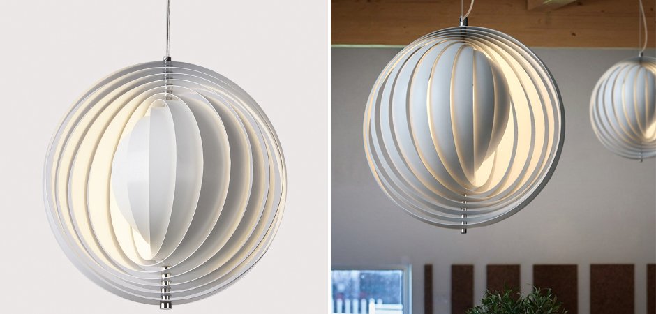 Подвесной светильник Led Pendant Rotates Space Ball Metal - фото №1