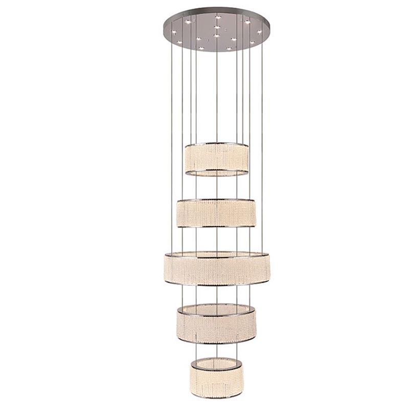 Люстра Crystal Shine Naomi 5 rings Chandelier Хром Прозрачный (Transparent) Люстра Crystal Shine Naomi 5 rings Chandelier Хром Прозрачный (Transparent) в Орле | Loft Concept