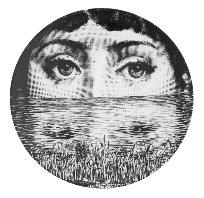 Декоративная тарелка Fornasetti 089 Черный в Орле | Loft Concept 