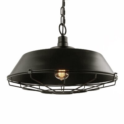Люстра Dark Cage Pendant Черный Искусственная бурая ржавчина Люстра Dark Cage Pendant Черный Искусственная бурая ржавчина в Орле | Loft Concept