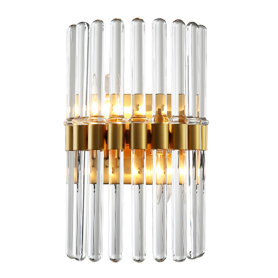 Бра Glass Tubes Sconces Прозрачный Золотой Бра Glass Tubes Sconces Прозрачный Золотой в Орле | Loft Concept