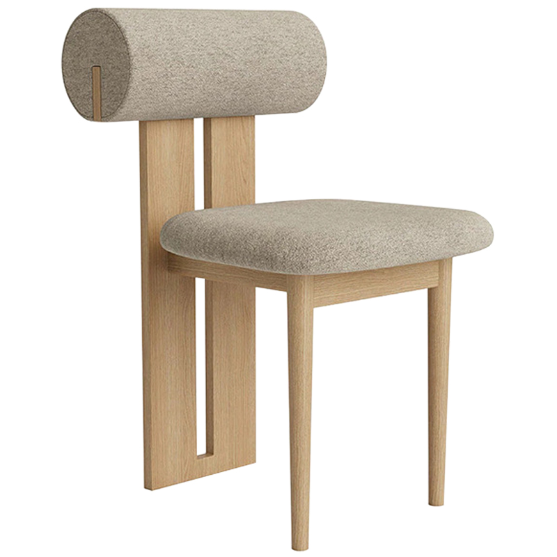 Стул Behemo Grey Chair Древесина Бежево-серый Стул Behemo Grey Chair Древесина Бежево-серый в Орле | Loft Concept
