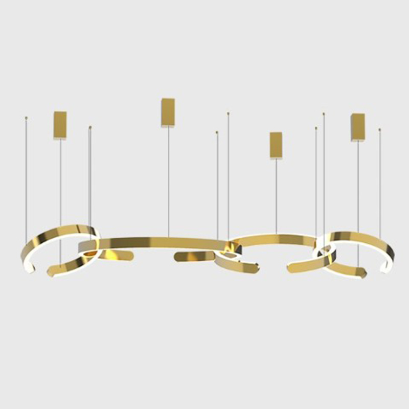 Люстра 4 горизонтальных кольца 4 Horizontal Rings Золотой Люстра 4 горизонтальных кольца 4 Horizontal Rings Золотой в Орле | Loft Concept