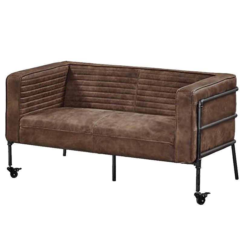 Диван Desmond Loveseat Grain Leather Коричневый Диван Desmond Loveseat Grain Leather Коричневый в Орле | Loft Concept