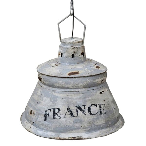 Подвесной светильник винтаж Loft France Серый Подвесной светильник винтаж Loft France Серый в Орле | Loft Concept