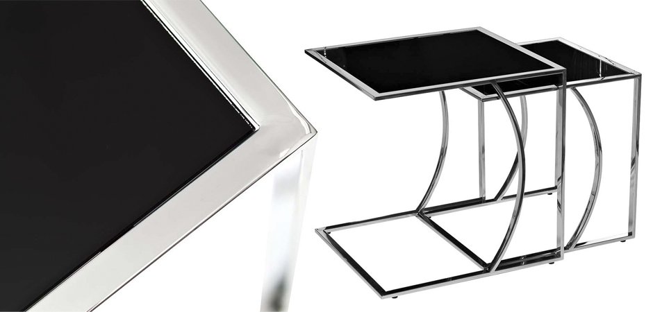 Приставной стол Metal Crescent Side Table Chromium Приставной стол Metal Crescent Side Table Chromium - Loft-Concept в Орле