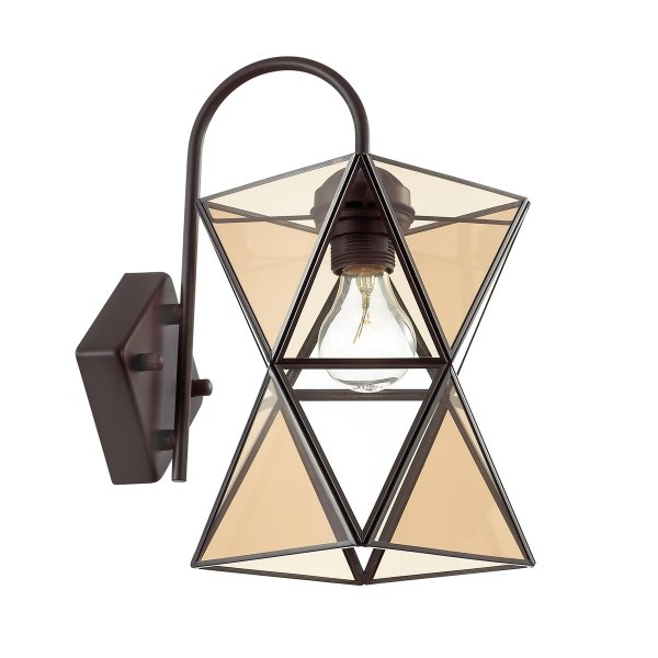 Бра PolyPyramid Glass Bra Cognac Янтарь (Amber) в Орле | Loft Concept 