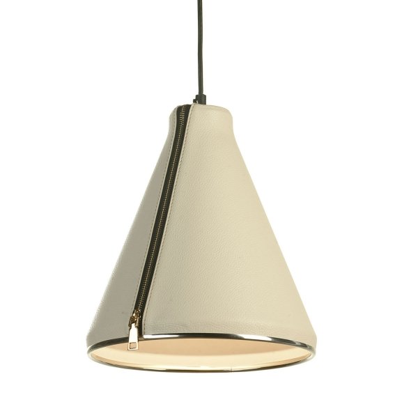 Подвесной светильник Leather Cone Beige Pendant Подвесной светильник Leather Cone Beige Pendant в Орле | Loft Concept