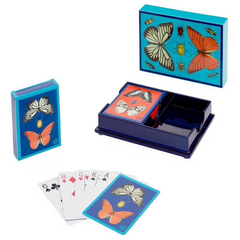 Игральные карты BOTANIST LACQUER CARD SET Jonathan Adler Синий Голубой Мульти Игральные карты BOTANIST LACQUER CARD SET Jonathan Adler Синий Голубой Мульти в Орле | Loft Concept
