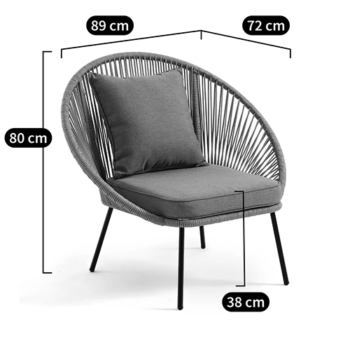 Садовое кресло Аcapulco Grey Chair Садовое кресло Аcapulco Grey Chair в Орле