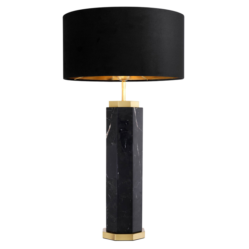 Настольная лампа Eichholtz Table Lamp Newman Black Латунь Античная полированная Черный Настольная лампа Eichholtz Table Lamp Newman Black Латунь Античная полированная Черный в Орле | Loft Concept