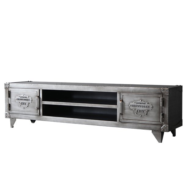 TV-тумба Loft Safe с полками Серебряный TV-тумба Loft Safe с полками Серебряный в Орле | Loft Concept