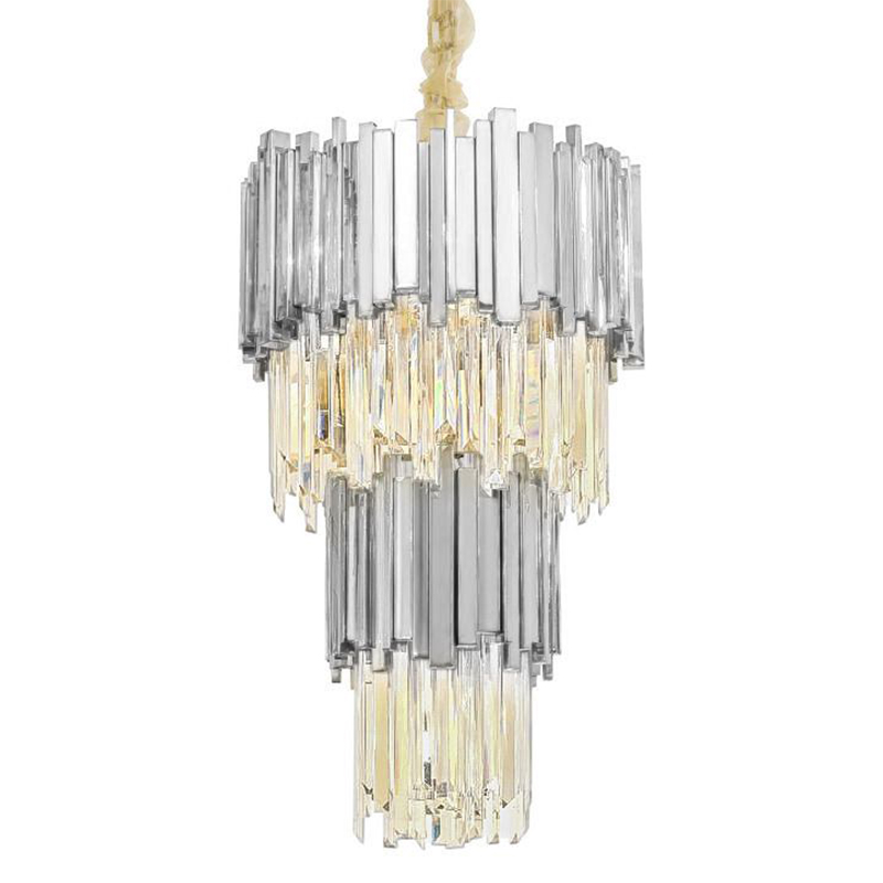 Люстра многоярусная Luxxu Modern Cascade Chandelier Silver Metal Glass 45 Серебряный Прозрачное Стекло Люстра многоярусная Luxxu Modern Cascade Chandelier Silver Metal Glass 45 Серебряный Прозрачное Стекло в Орле | Loft Concept