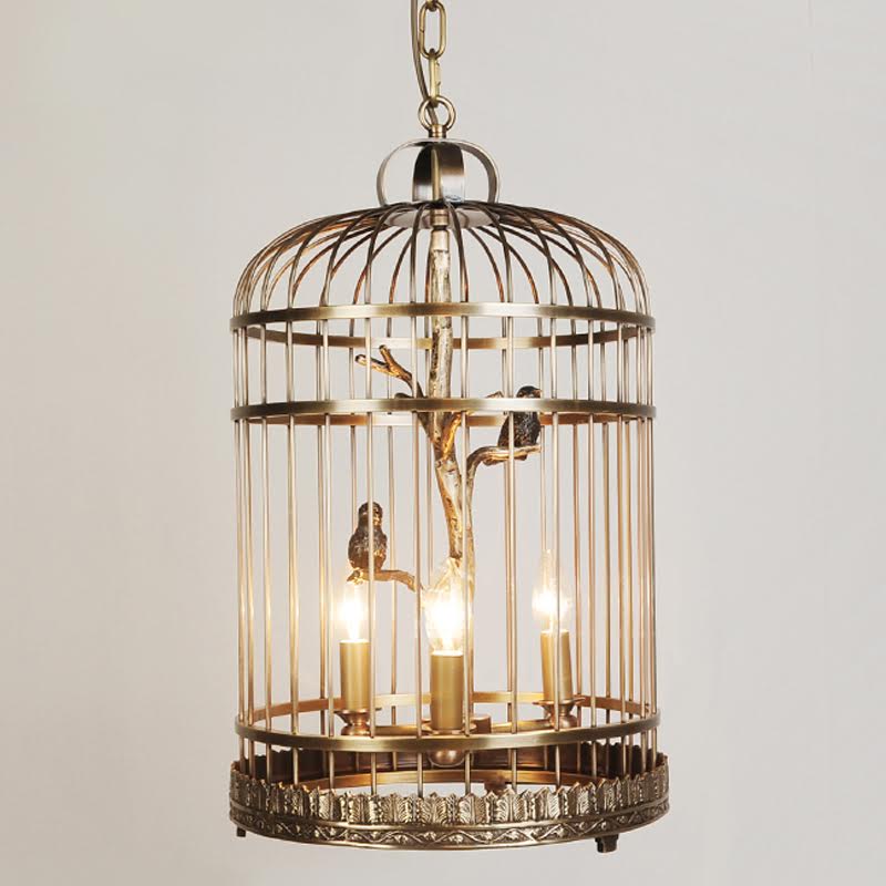 Люстра BirdCage tree Латунь Люстра BirdCage tree Латунь в Орле | Loft Concept
