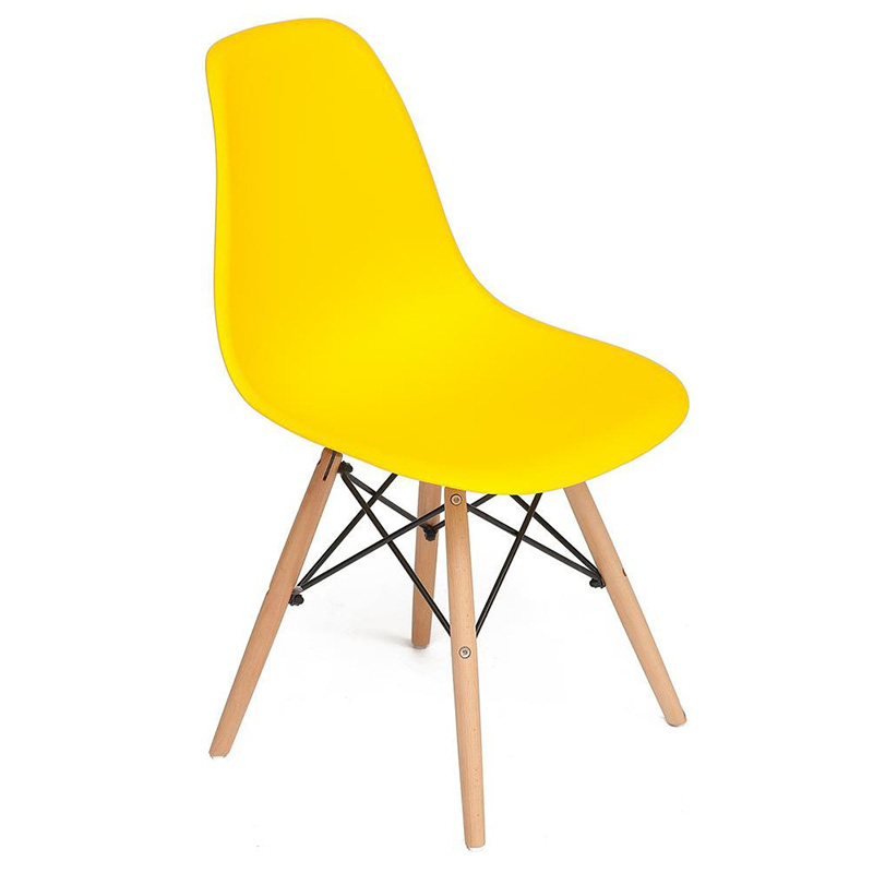 Стул DSW yellow Желтый Древесина Стул DSW yellow Желтый Древесина в Орле | Loft Concept