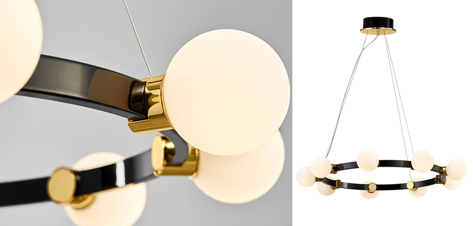 Люстра Hoop Balls Chandelier Люстра Hoop Balls Chandelier - Loft-Concept в Орле