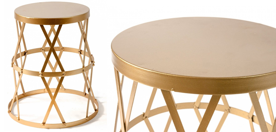 Приставной стол Metal Round Drum Приставной стол Metal Round Drum - Loft-Concept в Орле