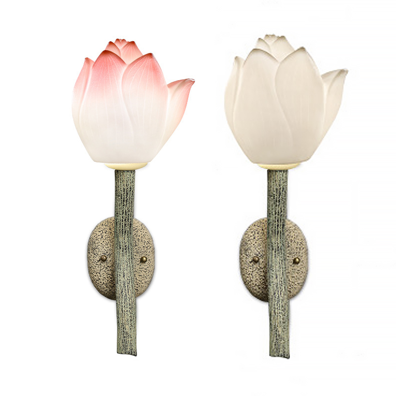 Бра Lotus Flower Sconce Розовый пастельный Белый Античный зеленый в Орле | Loft Concept 