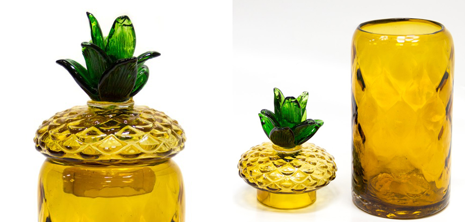 Ваза с крышкой Pineapple Transparent Amber L Ваза с крышкой Pineapple Transparent Amber L - Loft-Concept в Орле