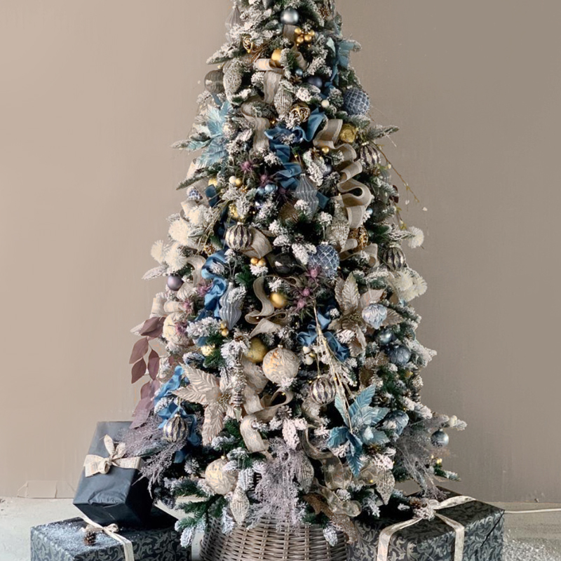 Дизайнерская Ель Голубой и Бежевый Декор Blue and Beige Decor Синий Голубой Бежевый Дизайнерская Ель Голубой и Бежевый Декор Blue and Beige Decor Синий Голубой Бежевый в Орле | Loft Concept