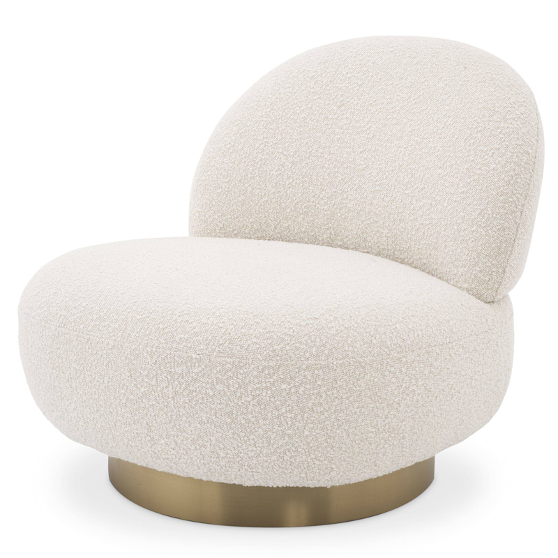 Кресло Eichholtz Swivel Chair Clement Кремовый Латунь Кресло Eichholtz Swivel Chair Clement Кремовый Латунь в Орле | Loft Concept