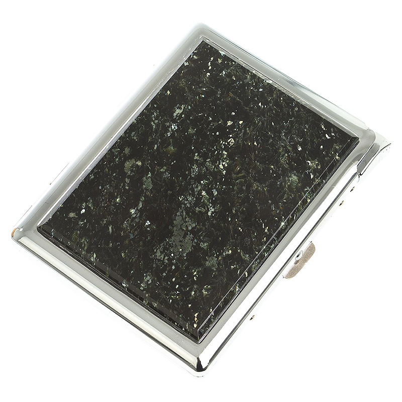 Портсигар с газовой зажигалкой из натурального камня Мусковит Stone Cigarettes Cases Зеленый Серебряный Портсигар с газовой зажигалкой из натурального камня Мусковит Stone Cigarettes Cases Зеленый Серебряный в Орле | Loft Concept