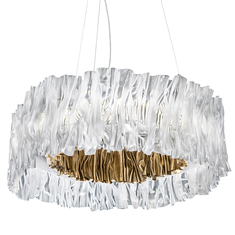 Дизайнерская Плиссированная люстра Pleated Chandelier Золотой Дизайнерская Плиссированная люстра Pleated Chandelier Золотой в Орле | Loft Concept