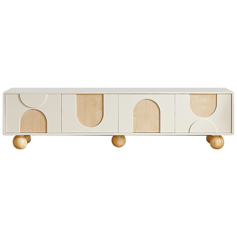 ТВ-тумба Bell Wooden Forms TV Stand Бежевый Древесина ТВ-тумба Bell Wooden Forms TV Stand Бежевый Древесина в Орле | Loft Concept