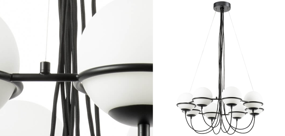Люстра Melissa Chandelier Black 8 Люстра Melissa Chandelier Black 8 - Loft-Concept в Орле