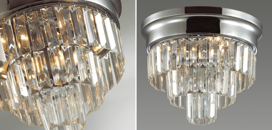 Хрустальная потолочная люстра Crystal Fountain Хром Хрустальная потолочная люстра Crystal Fountain Хром - Loft-Concept в Орле