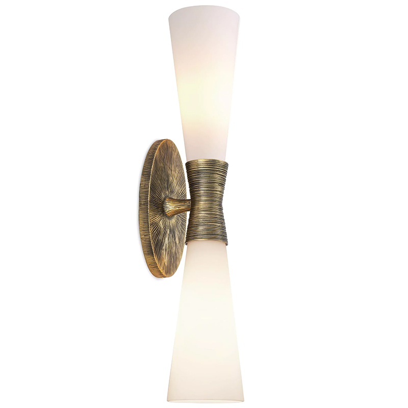 Бра Eichholtz Wall Lamp Nolita Double Латунь Белый Бра Eichholtz Wall Lamp Nolita Double Латунь Белый в Орле | Loft Concept