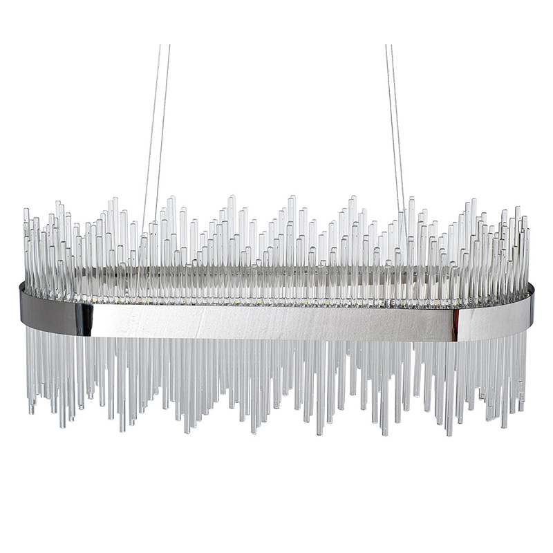 Люстра Nembus Chandelier 80 chrome Хром Прозрачный Люстра Nembus Chandelier 80 chrome Хром Прозрачный в Орле | Loft Concept