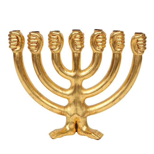 Подсвечник Menorah Глянцевое золото Подсвечник Menorah Глянцевое золото в Орле | Loft Concept