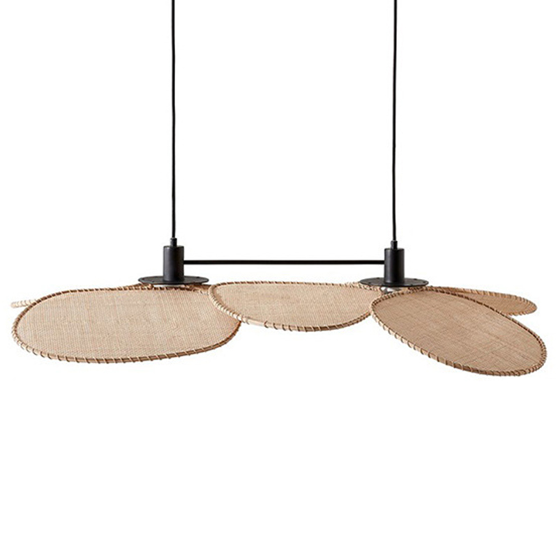 Подвесной светильник Takibi Two Lamp Pendant Древесина Черный Бежевый Подвесной светильник Takibi Two Lamp Pendant Древесина Черный Бежевый в Орле | Loft Concept